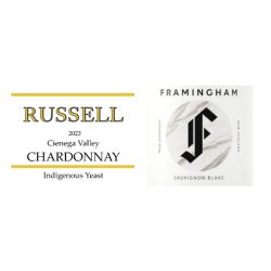 12 Fl. Chardonnay, Cienega Val. Russell, 2022 + 12 Fl. Sauvignon Blanc, Marlborough, Framingham 2022