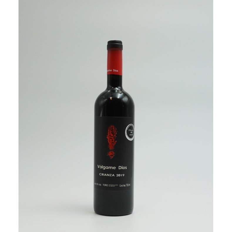 Tempranillo, V�lgame Dios, Crianza, Toro, Castilla y Leon, Campo de Toro, 2019