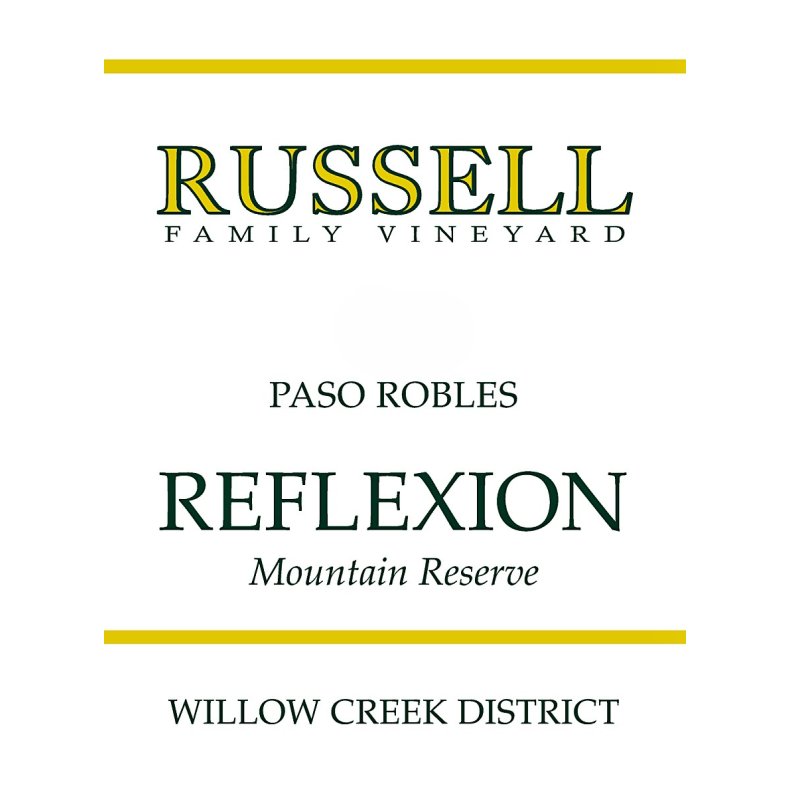 18 Fl. Reflexion., Paso Robles, Russell, 2018 + Gratis Reflexion Magnum-Flaske