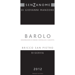 Barolo, Bricco San Pietro, Senzanome, Giovanni Manzone, Riserva, 2013 - Restparti