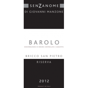 Barolo, Bricco San Pietro, Senzanome, Giovanni Manzone, Riserva, 2013 - Magnum - Restparti