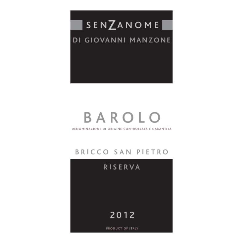 Barolo, Bricco San Pietro, Senzanome, Giovanni Manzone, Riserva, 2013 - Restparti