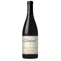 Grenache, Opportunity Knocks, Spanish Springs Vineyard, Babcock, 2018