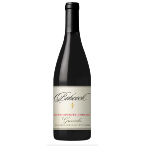 Grenache, Opportunity Knocks, Spanish Springs Vineyard, Babcock, 2018