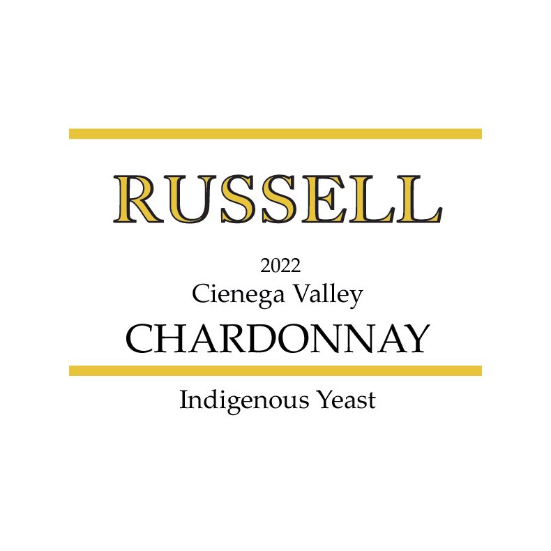 Chardonnay, Cienega Valley, Russell, 2022