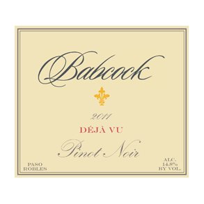 Pinot Noir, Deja V�, Santa Rita Hills, Santa Barbara, Babcock, 2017