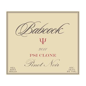 Pinot Noir, PSI Clone, Santa Rita Hills, Santa Barbara, Babcock, 2019