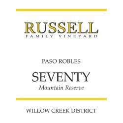 18 Fl. Seventy, Paso Robles, Russell, 2018 + Gratis Seventy Magnum-Flaske
