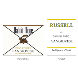 Sangiovese, Cienega Valley, Russell, 2022