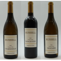 TILBUD 4: 36 Flasker: Bland selv 36 flasker af Chardonnay - Sangiovese - Viognier - Cienega Valley, Russell, 2022/2023 - SPAR 39% 